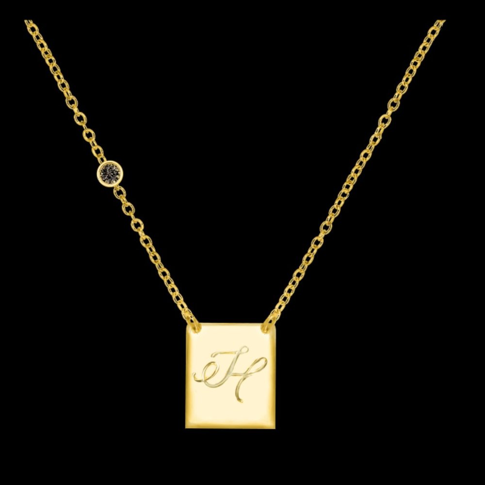 Initial necklace H